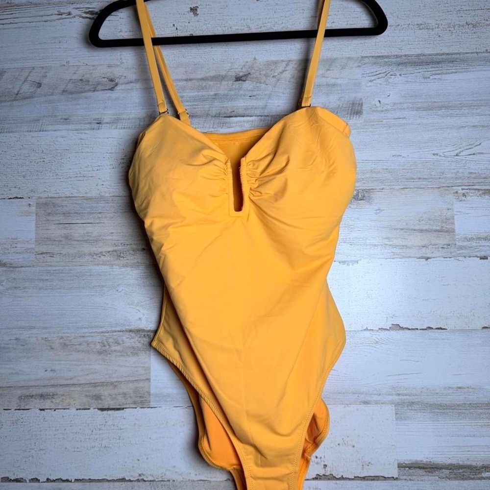 FeelinGirl Yellow Shapewear One Piece Swimsuit Size Large